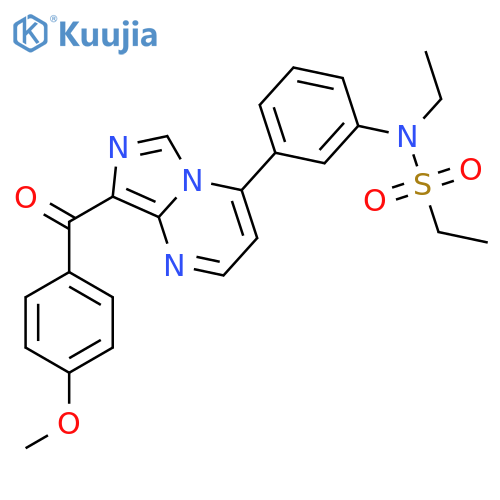 Ethanesulfonamide,N-ethyl-N-[3-[8-(4-methoxybenzoyl)imidazo[1,5-a]pyrimidin-4-yl]phenyl]- structure