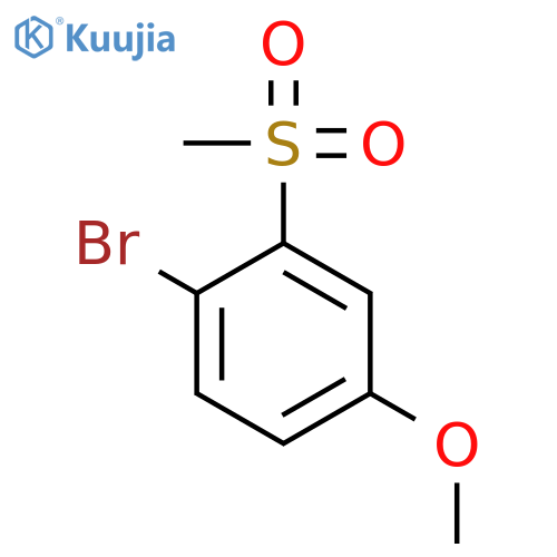 1-bromo-2-methanesulfonyl-4-methoxybenzene structure