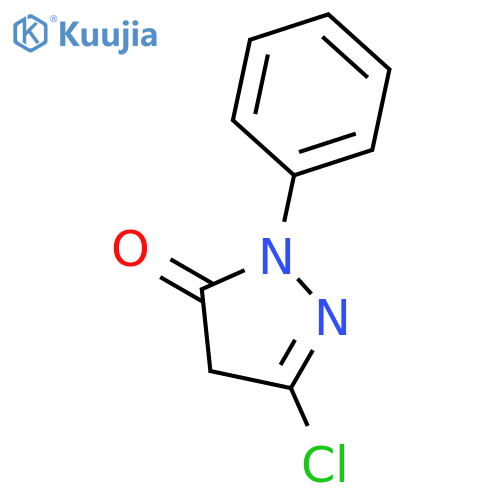 3H-PYRAZOL-3-ONE, 5-CHLORO-2,4-DIHYDRO-2-PHENYL- structure