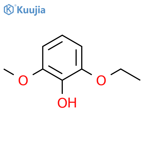 Phenol, 2-ethoxy-6-methoxy- structure