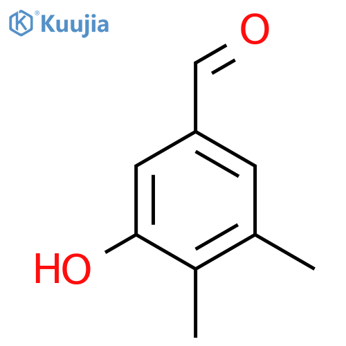 3,4-Dimethyl-5-hydroxybenzaldehyde structure