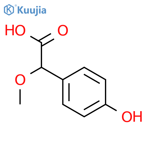 2-(4-hydroxyphenyl)-2-methoxyacetic acid structure