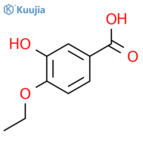 4-ethoxy-3-hydroxybenzoic acid structure