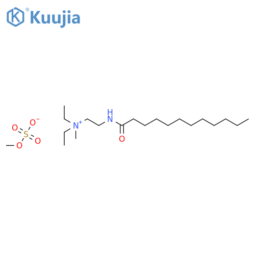 2-(Dodecanoylamino)-N,N-diethyl-N-methylethan-1-aminium methyl sulfate structure