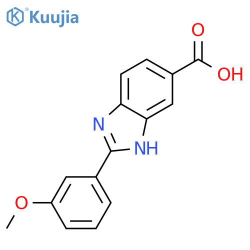 2-(3-Methoxyphenyl)-1H-benzimidazole-5-carboxylic acid structure