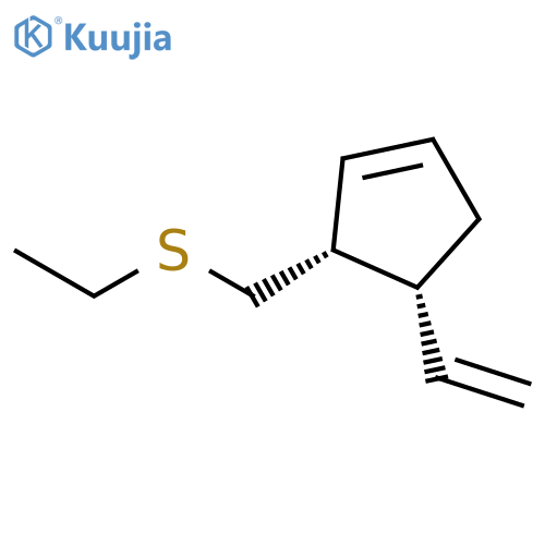 Cyclopentene, 4-ethenyl-3-[(ethylthio)methyl]-, cis- structure