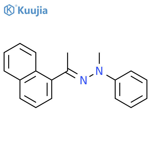 ETHANONE, 1-(1-NAPHTHALENYL)-, METHYLPHENYLHYDRAZONE structure
