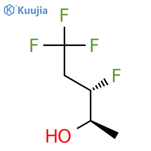2-Pentanol, 3,5,5,5-tetrafluoro-, (R*,S*)- structure
