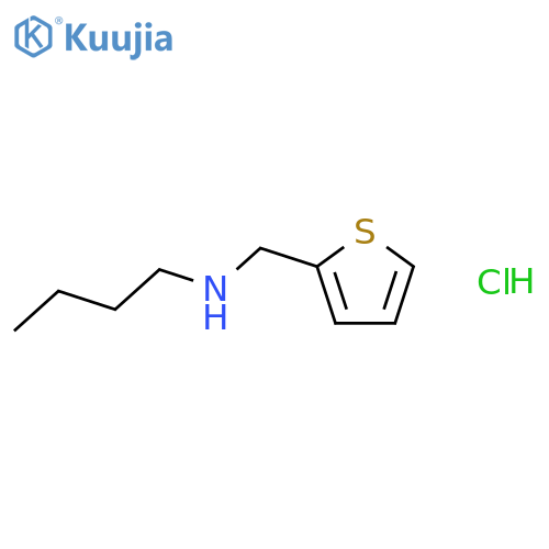 2-THIOPHENEMETHANAMINE, N-BUTYL-, HYDROCHLORIDE structure