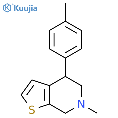 THIENO[2,3-C]PYRIDINE, 4,5,6,7-TETRAHYDRO-6-METHYL-4-(4-METHYLPHENYL)- structure