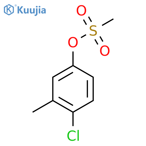 4-Chloro-3-methylphenyl methanesulfonate structure