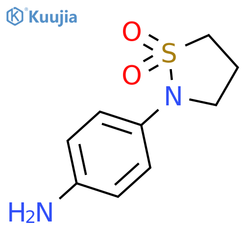 2-(4-aminophenyl)-1lambda6,2-thiazolidine-1,1-dione structure