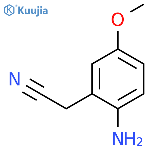2-(2-amino-5-methoxyphenyl)acetonitrile structure