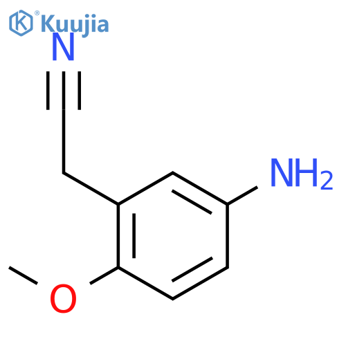 BENZENEACETONITRILE, 5-AMINO-2-METHOXY- structure