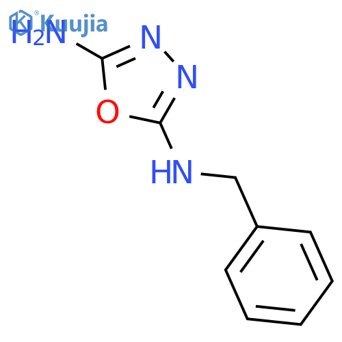 2-N-benzyl-1,3,4-oxadiazole-2,5-diamine structure