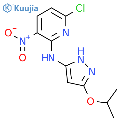 2-Pyridinamine, 6-chloro-N-[5-(1-methylethoxy)-1H-pyrazol-3-yl]-3-nitro- structure