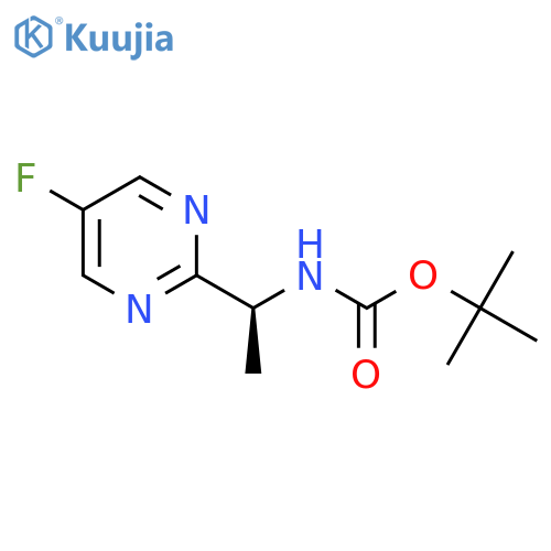 (S)-Tert-butyl 1-(5-fluoropyrimidin-2-yl)ethylcarbamate structure