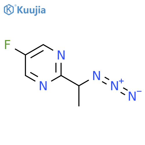 2-(1-Azidoethyl)-5-fluoropyrimidine structure