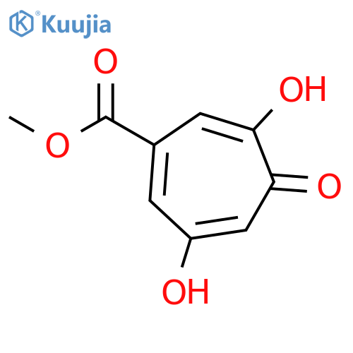 1,3,6-Cycloheptatriene-1-carboxylic acid, 3,6-dihydroxy-5-oxo-, methyl ester structure
