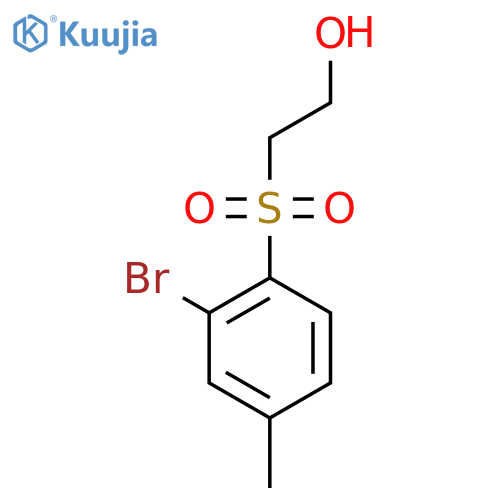 2-(2-Bromo-4-methyl-benzenesulfonyl)-ethanol structure