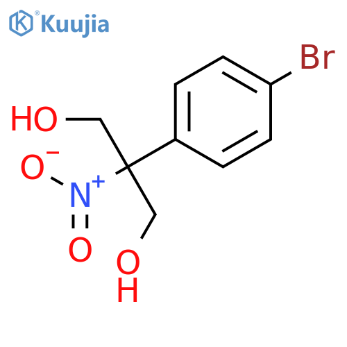 2-(4-bromophenyl)-2-nitropropane-1,3-diol structure
