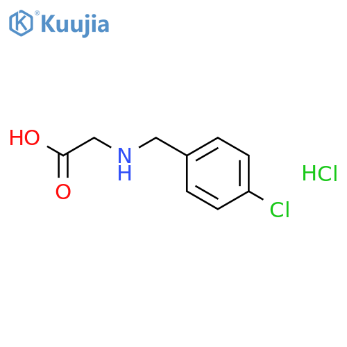 2-{(4-chlorophenyl)methylamino}acetic acid hydrochloride structure