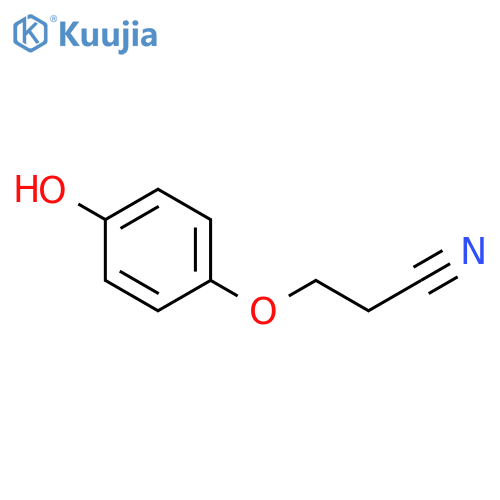 PROPANENITRILE, 3-(4-HYDROXYPHENOXY)- structure