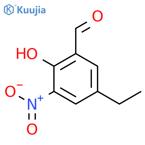 5-ethyl-2-hydroxy-3-nitrobenzaldehyde structure