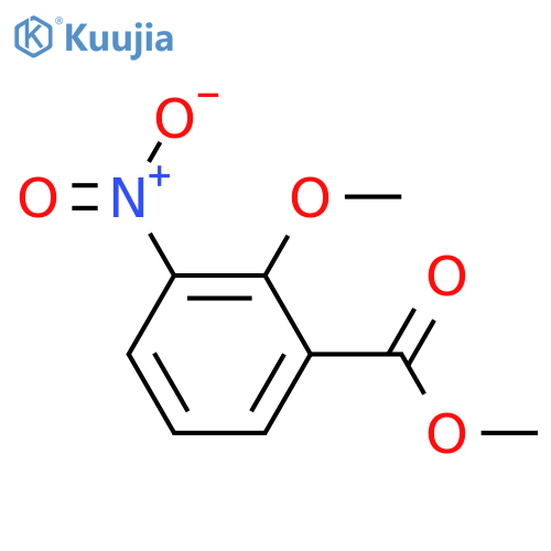 Benzoicacid, 2-methoxy-3-nitro-, methyl ester structure