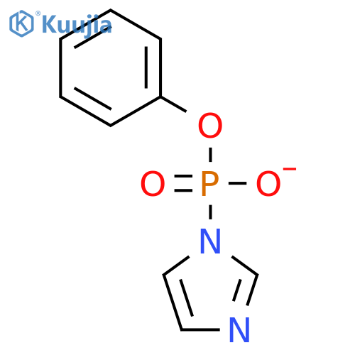 PHOSPHONIC ACID, 1H-IMIDAZOL-1-YL-, MONOPHENYL ESTER structure