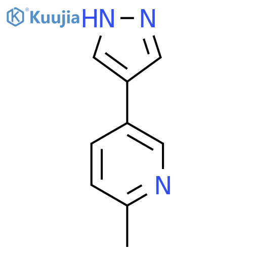 2-methyl-5-(1H-pyrazol-4-yl)pyridine structure