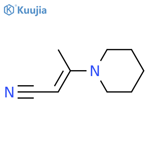 2-Butenenitrile, 3-(1-piperidinyl)- structure