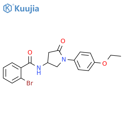 2-bromo-N-1-(4-ethoxyphenyl)-5-oxopyrrolidin-3-ylbenzamide structure