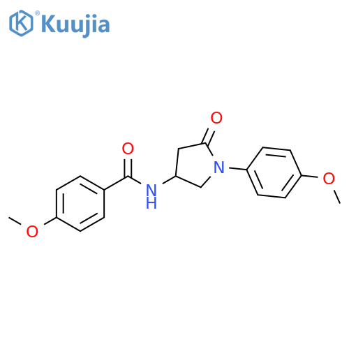 4-methoxy-N-1-(4-methoxyphenyl)-5-oxopyrrolidin-3-ylbenzamide structure