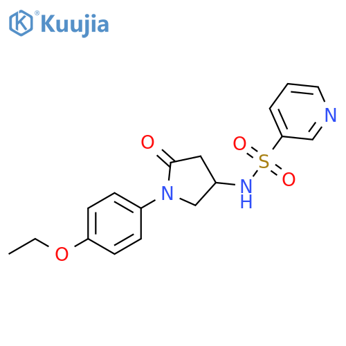 N-1-(4-ethoxyphenyl)-5-oxopyrrolidin-3-ylpyridine-3-sulfonamide structure