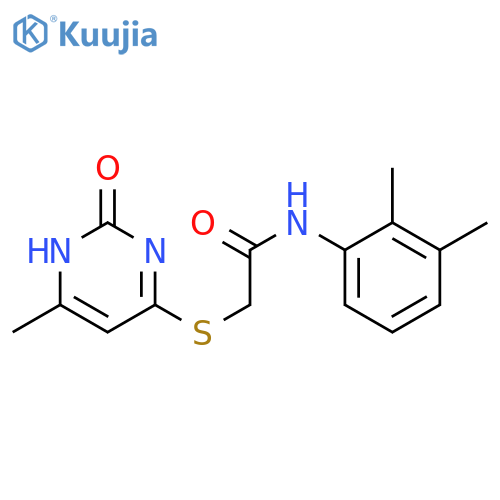 N-(2,3-dimethylphenyl)-2-(6-methyl-2-oxo-1,2-dihydropyrimidin-4-yl)sulfanylacetamide structure