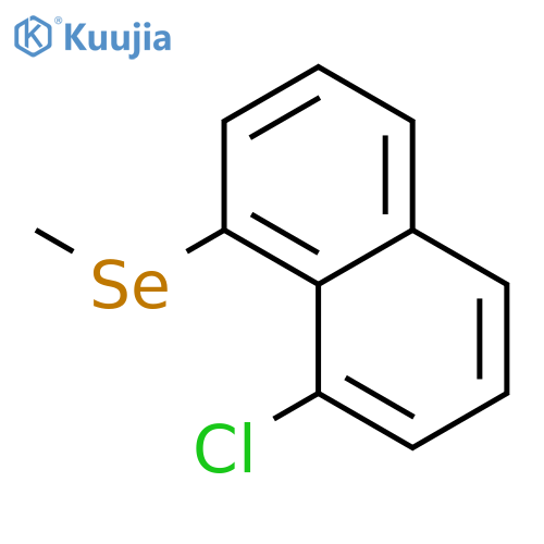 Naphthalene, 1-chloro-8-(methylselenyl)- structure