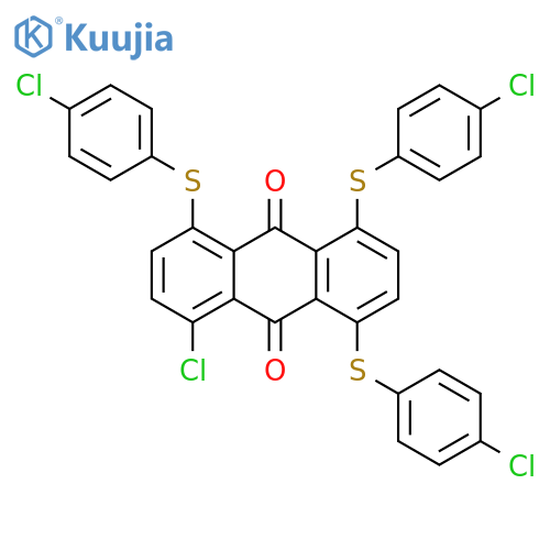 9,10-Anthracenedione, 1-chloro-4,5,8-tris[(4-chlorophenyl)thio]- structure
