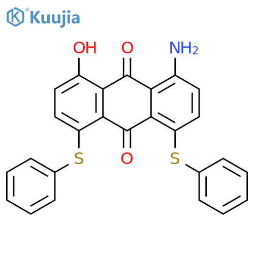 9,10-Anthracenedione, 1-amino-8-hydroxy-4,5-bis(phenylthio)- structure