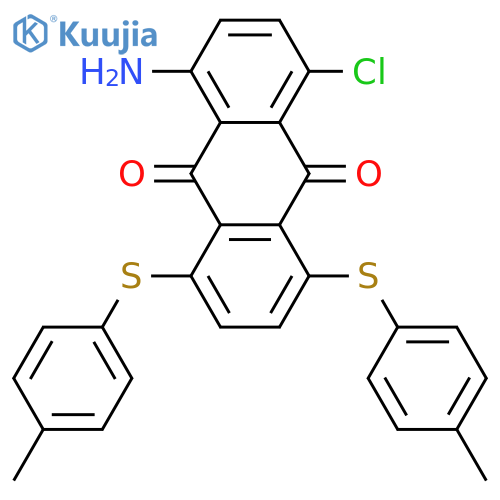 9,10-ANTHRACENEDIONE, 1-AMINO-4-CHLORO-5,8-BIS[(4-METHYLPHENYL)THIO]- structure