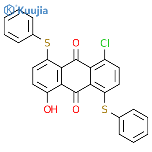 9,10-Anthracenedione, 1-chloro-5-hydroxy-4,8-bis(phenylthio)- structure