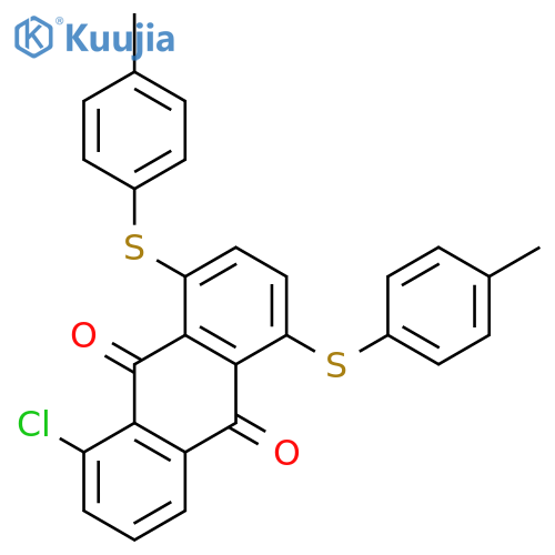 9,10-Anthracenedione, 5-chloro-1,4-bis[(4-methylphenyl)thio]- structure