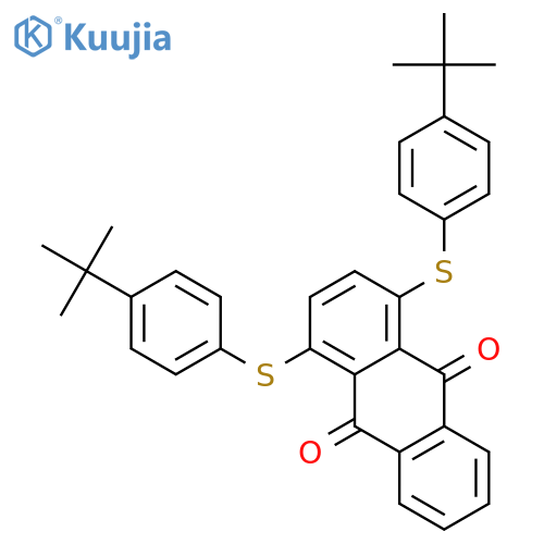 9,10-Anthracenedione, 1,4-bis[[4-(1,1-dimethylethyl)phenyl]thio]- structure