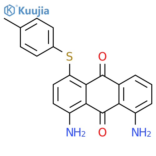 9,10-Anthracenedione, 4,5-diamino-1-[(4-methylphenyl)thio]- structure