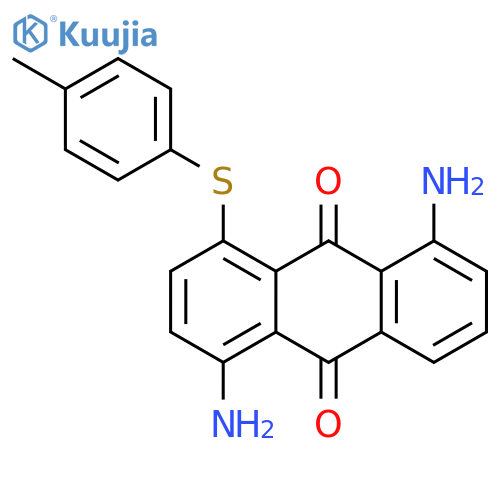 9,10-ANTHRACENEDIONE, 1,5-DIAMINO-4-[(4-METHYLPHENYL)THIO]- structure