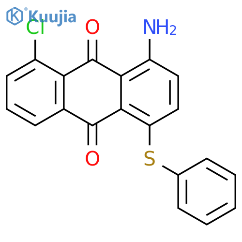 9,10-ANTHRACENEDIONE, 4-AMINO-5-CHLORO-1-(PHENYLTHIO)- structure