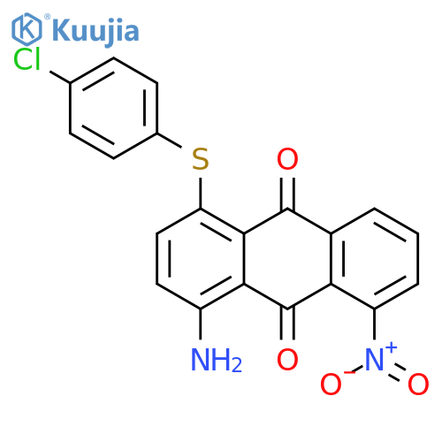 9,10-ANTHRACENEDIONE, 4-AMINO-1-[(4-CHLOROPHENYL)THIO]-5-NITRO- structure