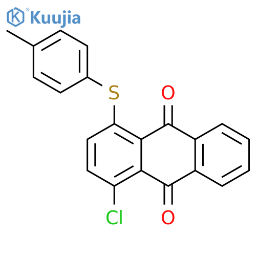 9,10-ANTHRACENEDIONE, 1-CHLORO-4-[(4-METHYLPHENYL)THIO]- structure