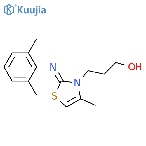 3-(2Z)-2-(2,6-dimethylphenyl)imino-4-methyl-2,3-dihydro-1,3-thiazol-3-ylpropan-1-ol structure