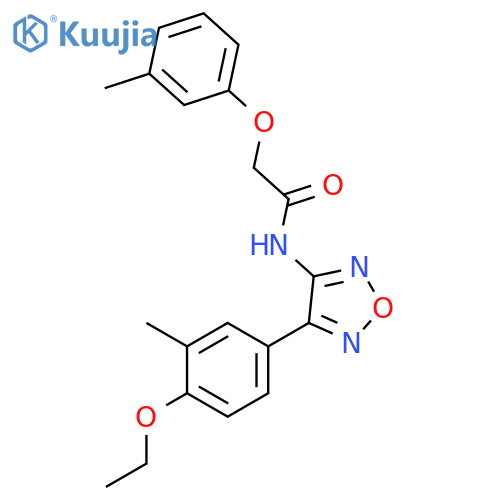 Acetamide, N-[4-(4-ethoxy-3-methylphenyl)-1,2,5-oxadiazol-3-yl]-2-(3-methylphenoxy)- structure